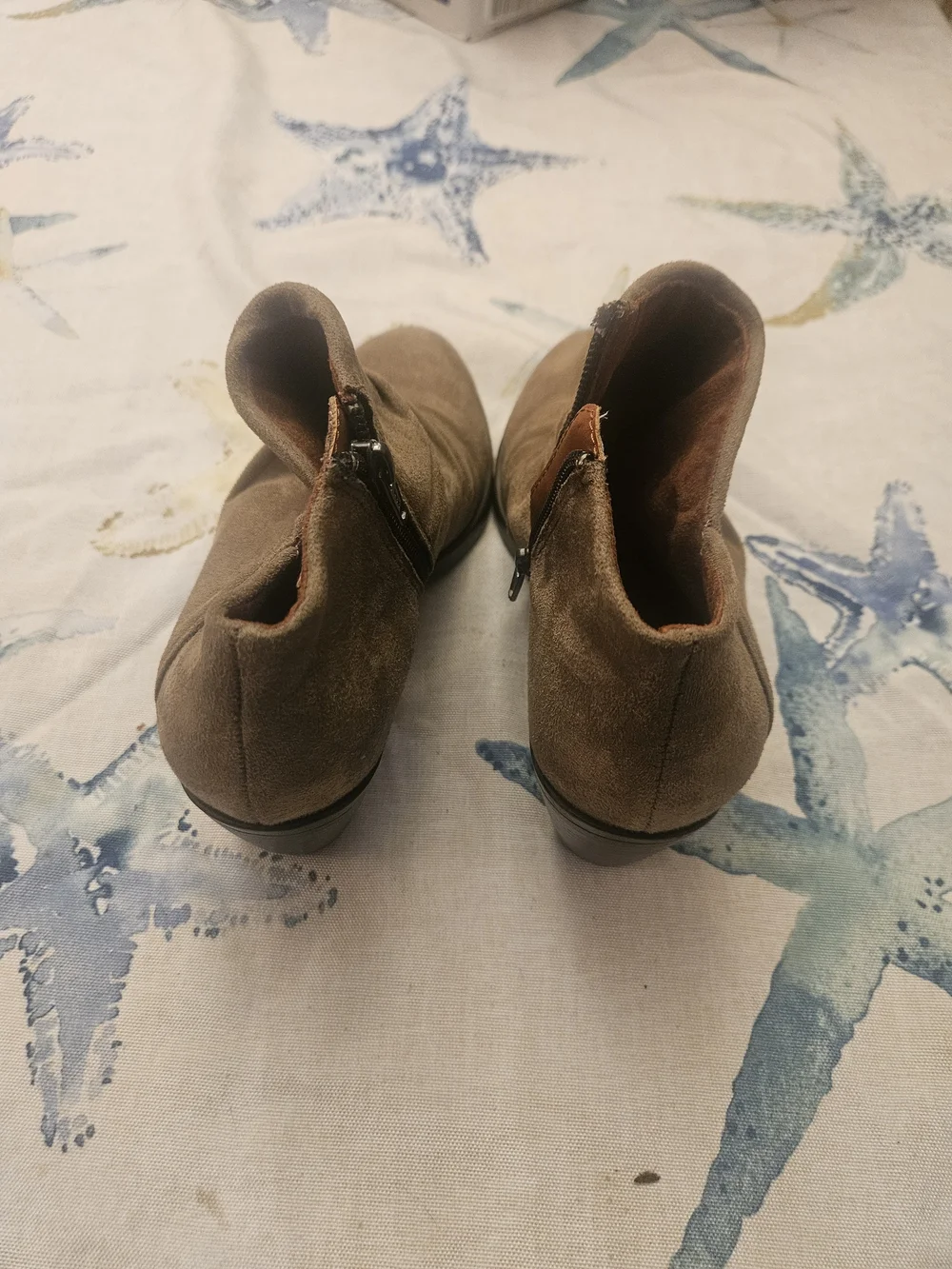 boc Brown Suede Slouch Ankle Booties with Side Zip.  Very Good Condition!